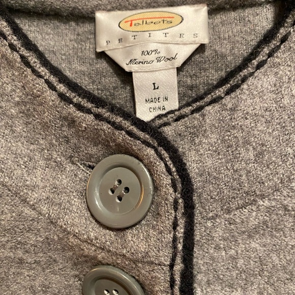 TALBOTS Vintage 100% Merino Wool Jacket - Picture 3 of 5